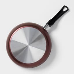 Сковорода Доляна Promo, d=24 см, h=6 см, пластиковая ручка, антипригарное покрытие, алюминий, бордовая