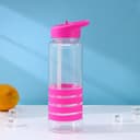 Бутылка для воды Доляна «Спорт», с трубочкой, 700 мл, 23.5×7.5×8.5 см, пластик, МИКС