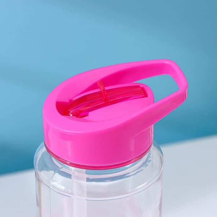 Бутылка для воды Доляна «Спорт», с трубочкой, 700 мл, 23.5×7.5×8.5 см, пластик, МИКС