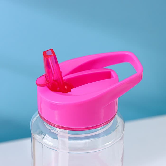 Бутылка для воды Доляна «Спорт», с трубочкой, 700 мл, 23.5×7.5×8.5 см, пластик, МИКС