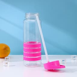 Бутылка для воды Доляна «Спорт», с трубочкой, 700 мл, 23.5×7.5×8.5 см, пластик, МИКС