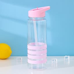 Бутылка для воды Доляна «Спорт», с трубочкой, 700 мл, 23.5×7.5×8.5 см, пластик, МИКС