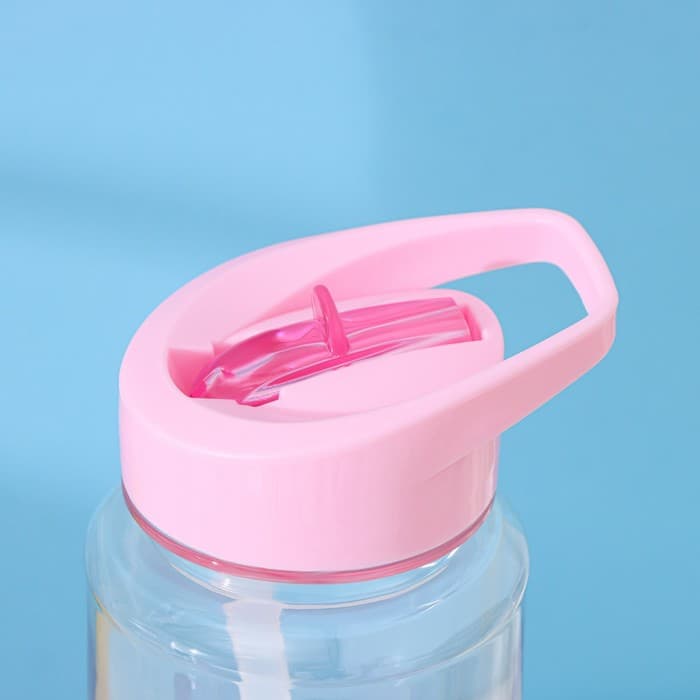 Бутылка для воды Доляна «Спорт», с трубочкой, 700 мл, 23.5×7.5×8.5 см, пластик, МИКС