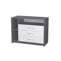 Комод c 4 ящиками Polini kids Simple 2110, 505×1130×865 мм, серо-белый