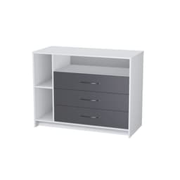 Комод c 4 ящиками Polini kids Simple 2110, 505×1130×865 мм, белый-серый