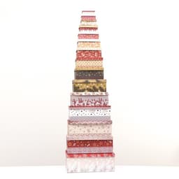 Набор подарочных новогодних коробок 15 в 1 «Изысканность», 47.5×31×18 - 12×7×4 см