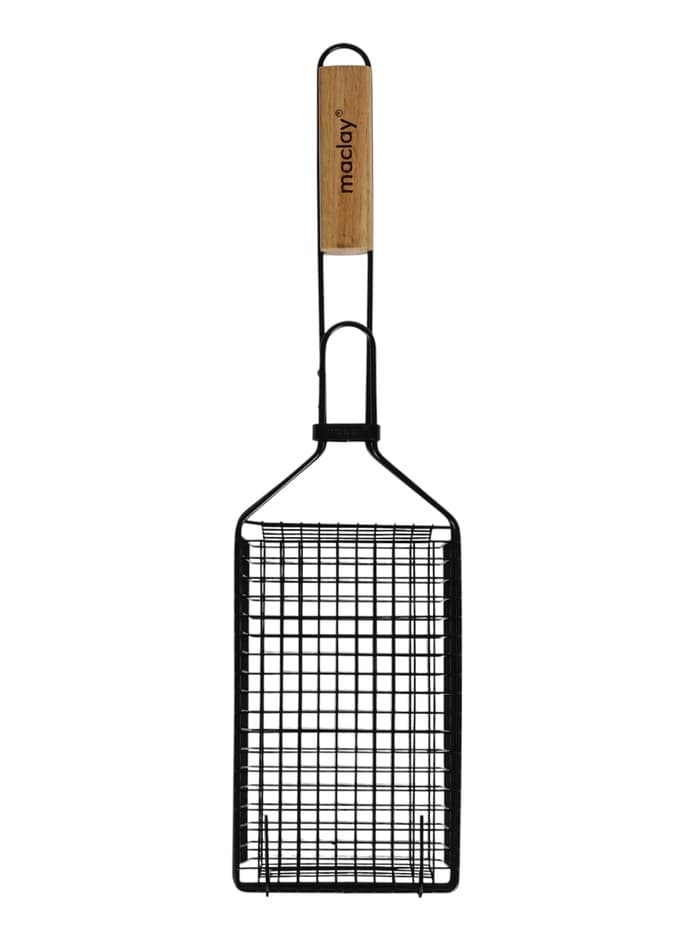 Корзина для барбекю maclay, 23×14 см, нержавеющая сталь, для мангала