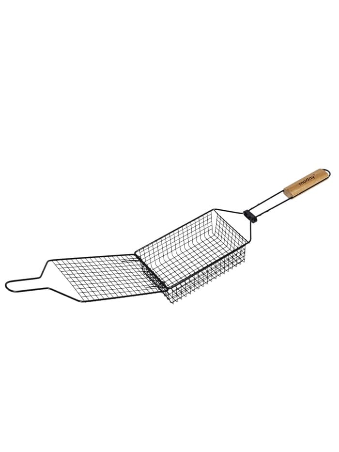 Корзина для барбекю maclay, 23×14 см, нержавеющая сталь, для мангала