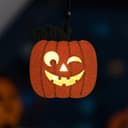 Светодиодная подвеска «Фонарь Джека» 8×5.5×5 см, пластик, батарейки LR1130×3 (в комплекте), свечение тёплое белое