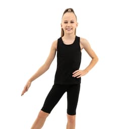 Майка-борцовка для гимнастики и танцев Grace Dance, р. 36, цвет чёрный