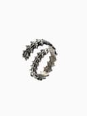 Кольцо «Сколопендра», цвет чернёное серебро, безразмерное