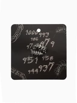 Кольцо «Сколопендра», цвет чернёное серебро, безразмерное