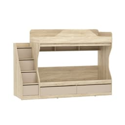 Кровать двухъярусная «Акварель», 2378×848×1691 мм, цвет капучино/дуб сонома