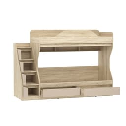 Кровать двухъярусная «Акварель», 2378×848×1691 мм, цвет капучино/дуб сонома