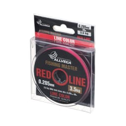 Леска монофильная ALLVEGA Fishing Master, диаметр 0.205 мм, тест 3.5 кг, 30 м, рубиновая
