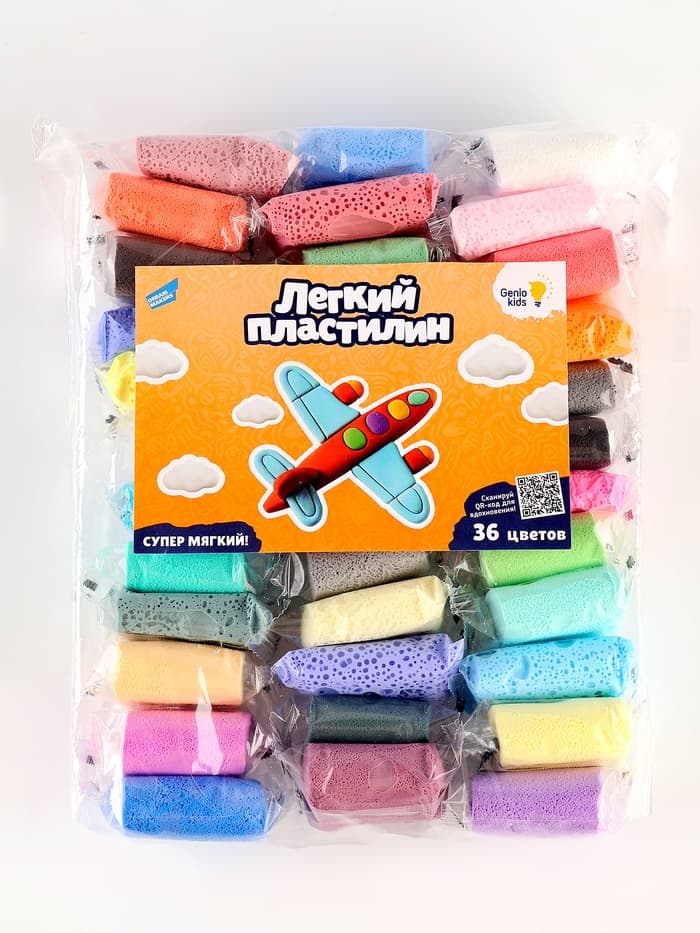 Воздушный пластилин, 36 цветов