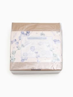 Подарочный набор «Этель» Eucaliptus, полотенце 30×60 см, мочалка, массажёр