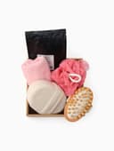 Подарочный набор «Этель» Spring, полотенце 30×60 см, мочалка, массажёр