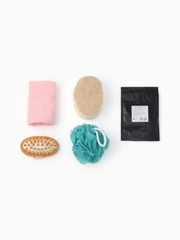 Подарочный набор «Этель» Drama queen, полотенце 30×60 см, мочалка, массажёр