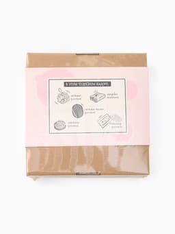 Подарочный набор «Этель» Avocado, полотенце 30×60 см, мочалка, массажёр