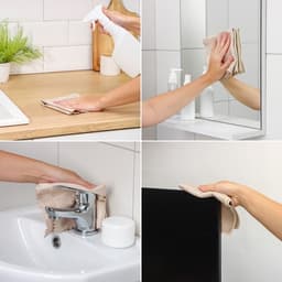 Салфетка для уборки «Сапфир», 30×30 см, микрофибра, бежевая