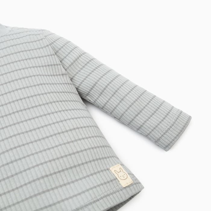 Лонгслив «Крошка Я» BASIC LINE, рост 62-68 см, полоска серая