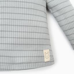 Лонгслив «Крошка Я» BASIC LINE, рост 62-68 см, полоска серая