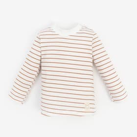 Лонгслив «Крошка Я» BASIC LINE, рост 74-80 см, полоска бежевая