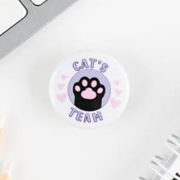 Значок металлический, закатной «Смирись, я девушка», d=2.5 см, МИКС