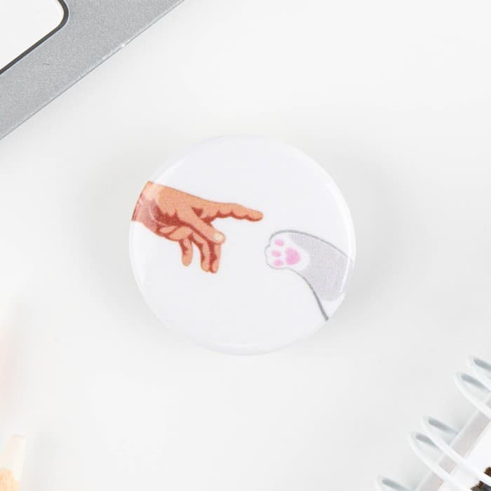 Значок металлический, закатной «Смирись, я девушка», d=2.5 см, МИКС