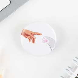 Значок металлический, закатной «Смирись, я девушка», d=2.5 см, МИКС