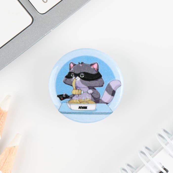 Значок металлический, закатной «Треш персонажи», d=2.5 см, МИКС