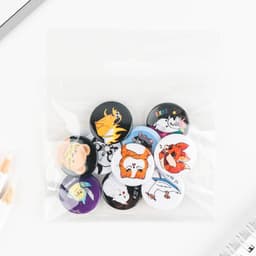 Значок металлический, закатной «Треш персонажи», d=2.5 см, МИКС