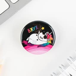 Значок металлический, закатной «Треш персонажи», d=2.5 см, МИКС