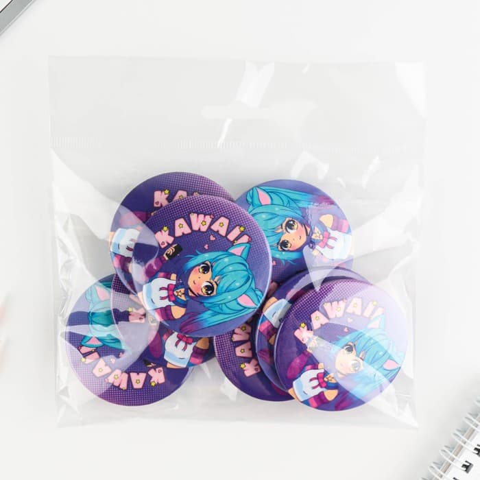 Значок закатной «Аниме Каваи», d=5.6 см