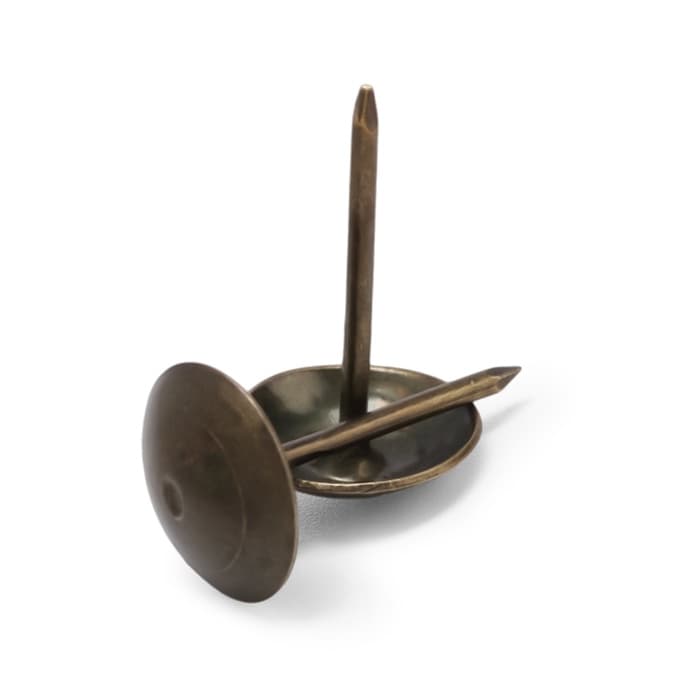 Гвозди ТУНДРА, декоративные, обивочные, 10×18.5 мм, бронза, 100 шт.