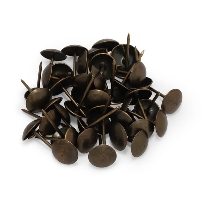 Гвозди ТУНДРА, декоративные, обивочные, 10×18.5 мм, бронза, 100 шт.