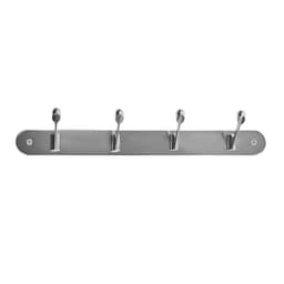 Вешалка ТУНДРА TVF002, металлическая, четырехрожковая, цвет хром