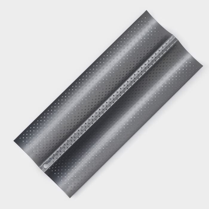 Форма для выпечки Доляна «Хлеб. Багет», 38×16.5×2.5 см, перфорированная, антипригарное покрытие