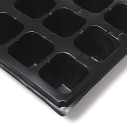 Кассета для рассады, 21 ячейка по 150 мл, пластик, чёрная, 54×28×7 см, Greengo