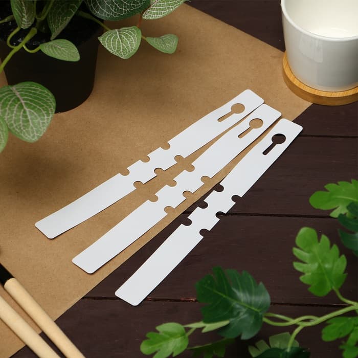 Бирки-петельки садовые, для маркировки растений, 21×2 см, набор 20 шт., пластик, МИКС, Greengo