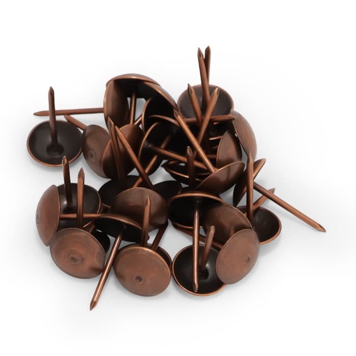 Гвозди ТУНДРА, декоративные, обивочные, 10×18.5 мм, медь, 100 шт.