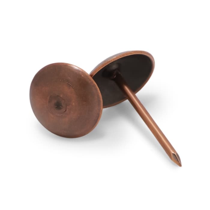 Гвозди ТУНДРА, декоративные, обивочные, 10×18.5 мм, медь, 100 шт.