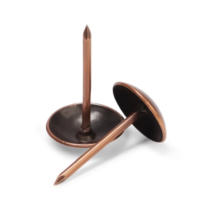 Гвозди ТУНДРА, декоративные, обивочные, 10×18.5 мм, медь, 100 шт.