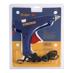 Клеевой пистолет ТУНДРА, 60 Вт, 220 В, шнур 1.2 м, выключатель, индикатор, антикапля, 11 мм