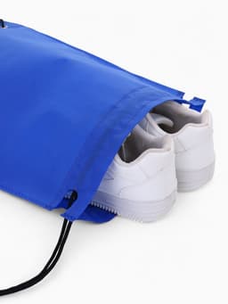Мешок для обуви на шнурке, синий