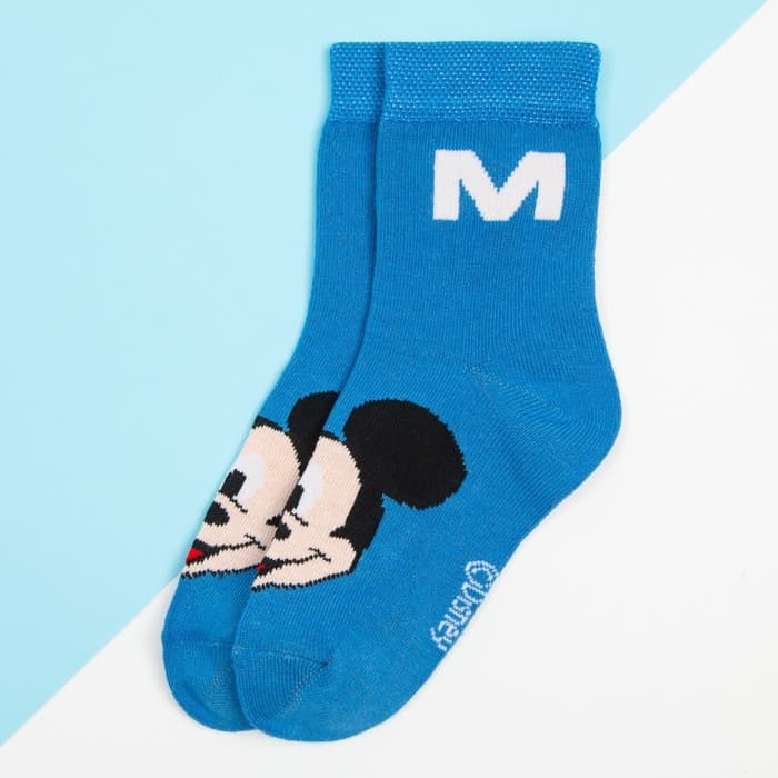 Носки для мальчика «Микки Маус», DISNEY, 14-16 см, синие