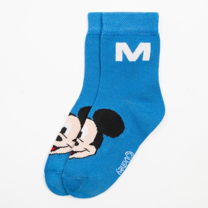 Носки для мальчика «Микки Маус», DISNEY, 14-16 см, синие