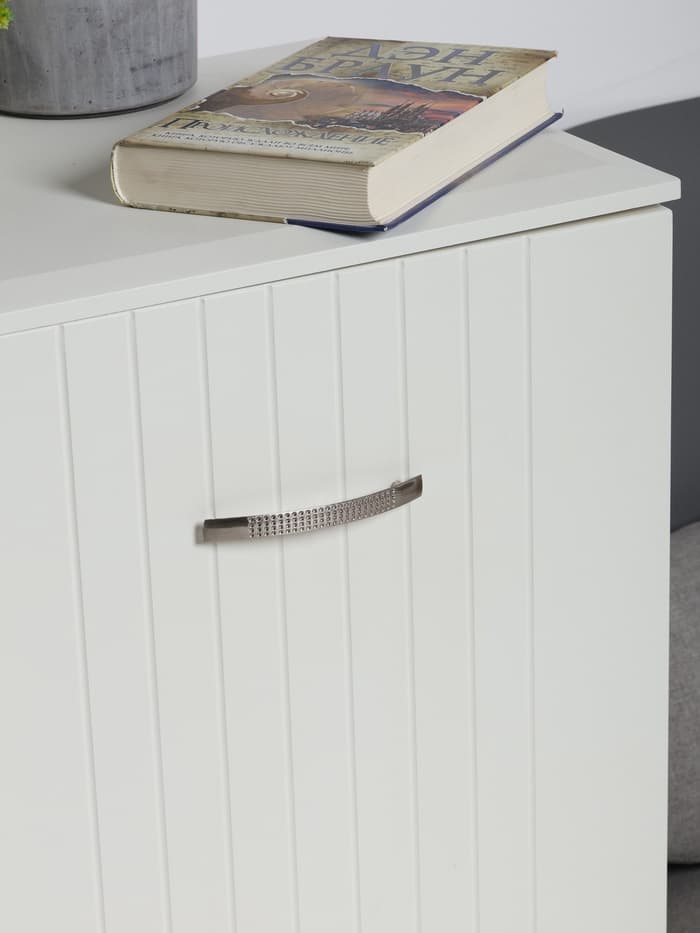 Ручка-скоба мебельная ТУНДРА (мод.1012-96), м/о 96 мм, цвет матовый хром