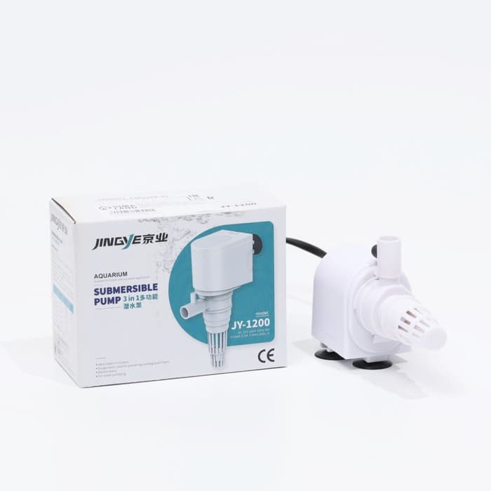 Помпа аквариумная JINGYE JY-1200, 500 л/ч, 6 Вт, высота подъема воды 0.5 м